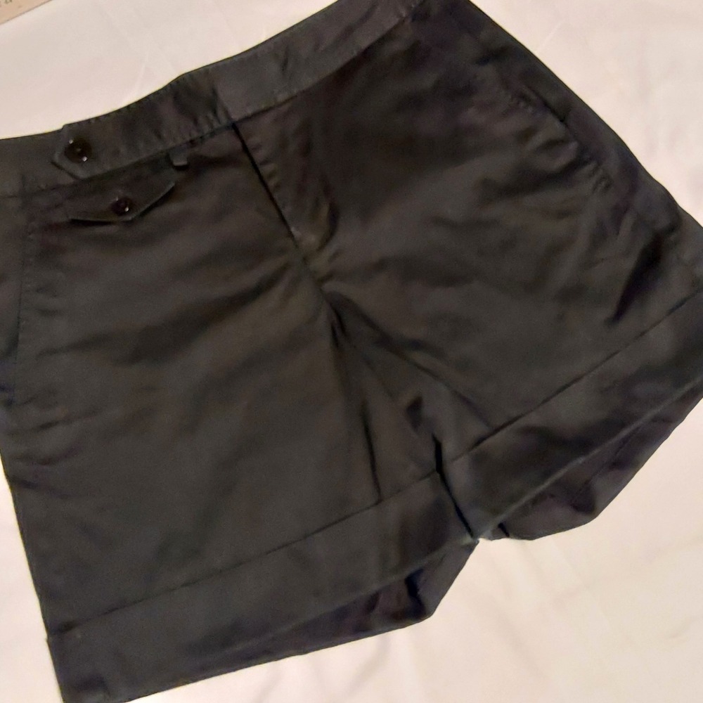 Lauren Ralph Lauren‎ Womens  5 1/2" Shorts Size 4P Black Lightweight Stretch